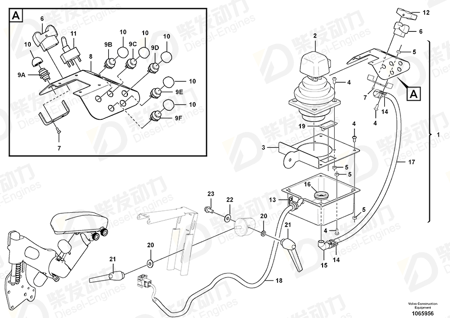 VOLVO Housing 968381 Drawing