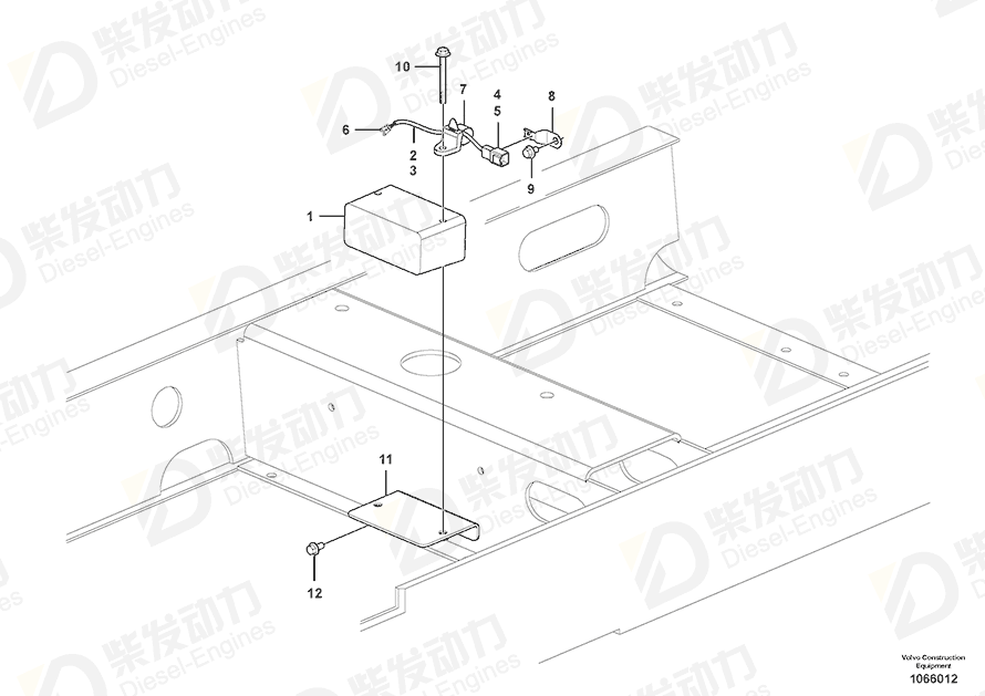 VOLVO Spacer 14370881 Drawing