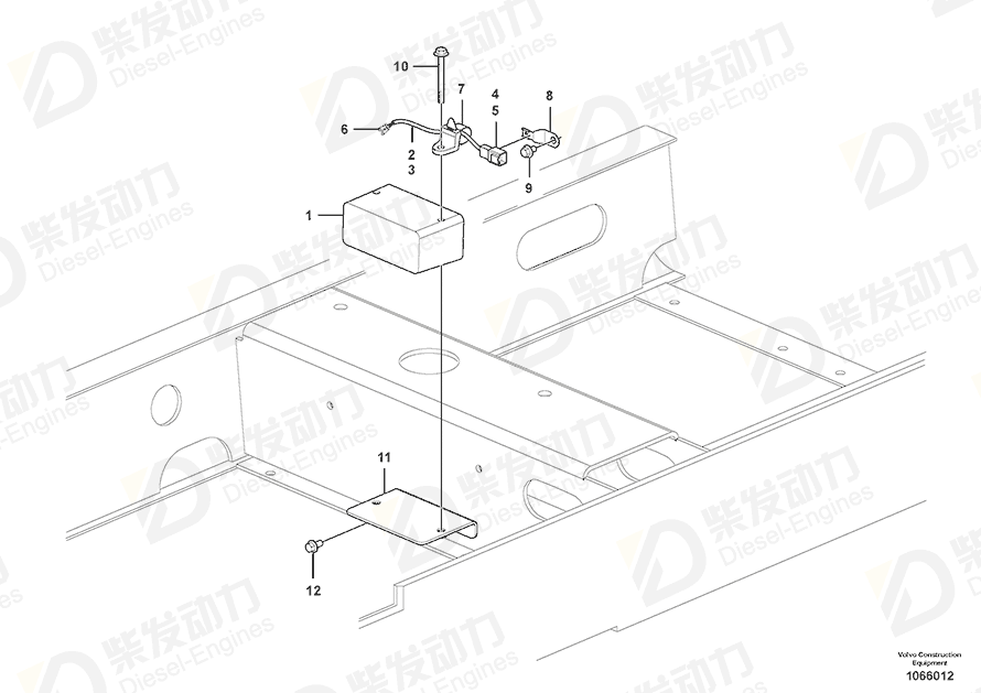 VOLVO Bracket 14538557 Drawing