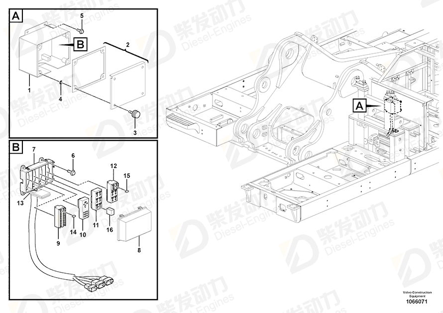 VOLVO Box 14614356 Drawing