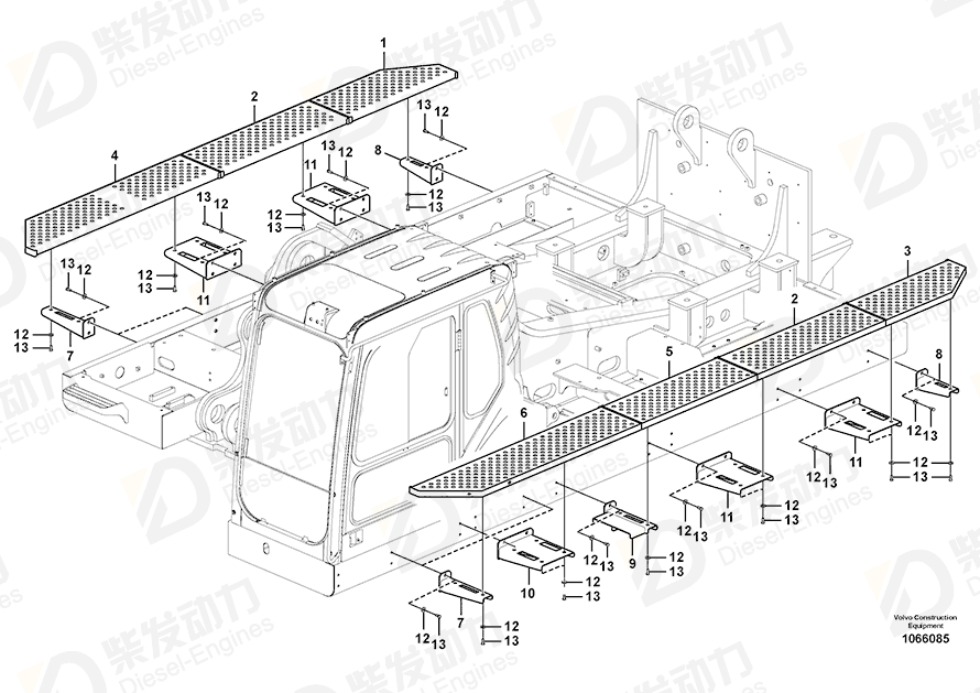 VOLVO Bracket 14646105 Drawing