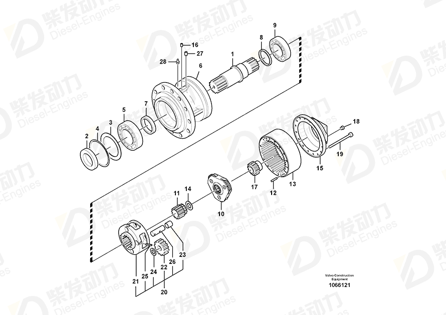 VOLVO Gear 14596620 Drawing