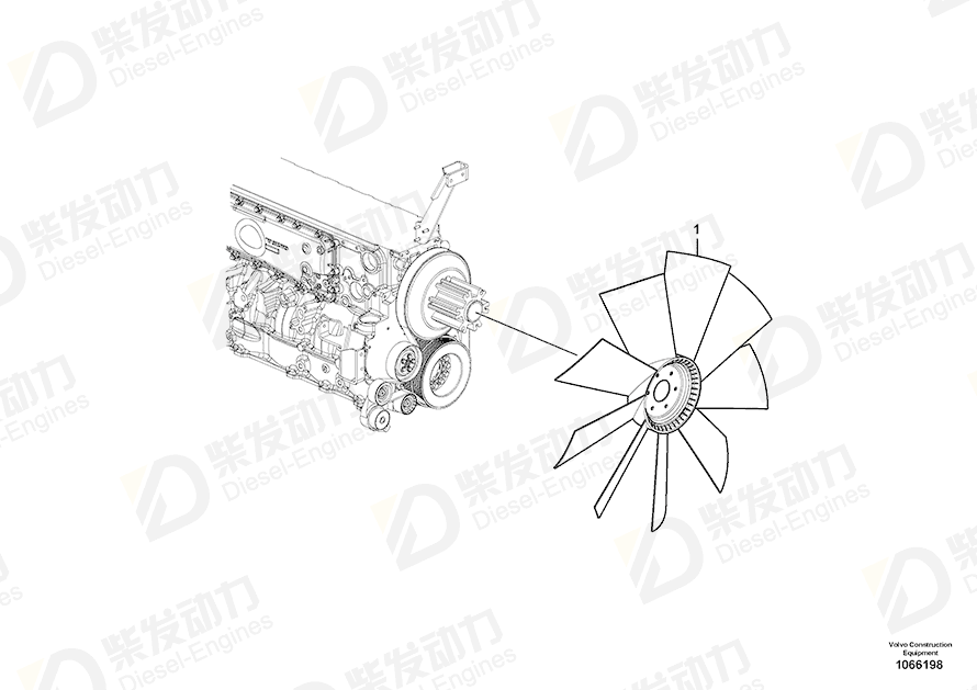 VOLVO Fan 11110585 Drawing