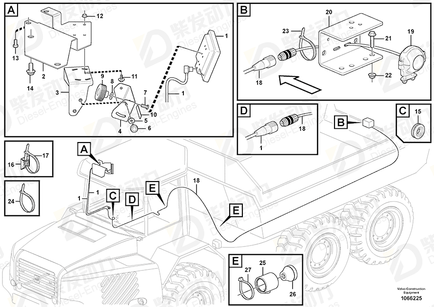 VOLVO Bracket 16260400 Drawing