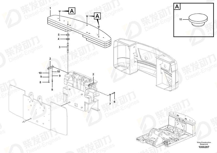 VOLVO Plate 14635884 Drawing