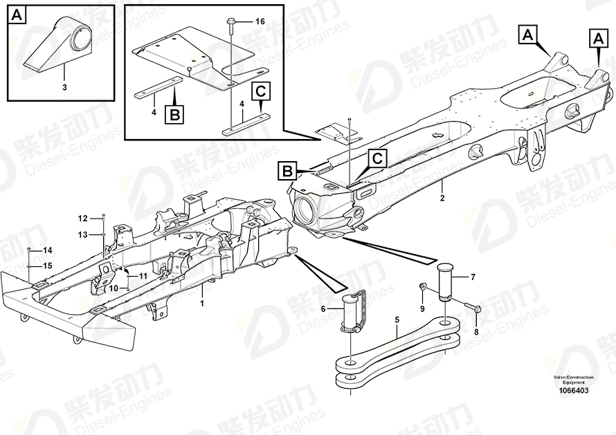 VOLVO Washer 11191357 Drawing