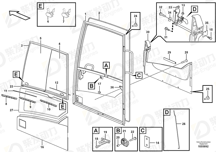 VOLVO Locking device 15173038 Drawing