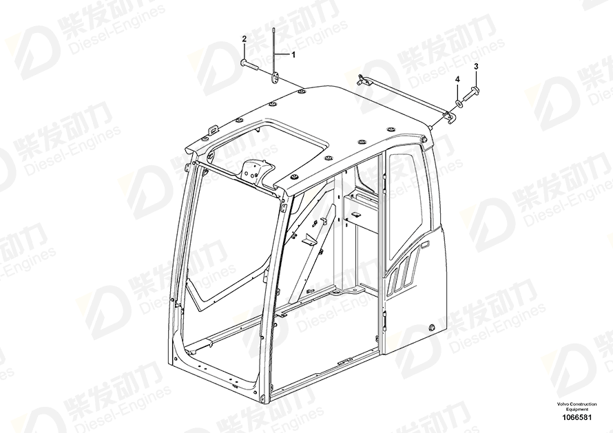 VOLVO Screw 969456 Drawing