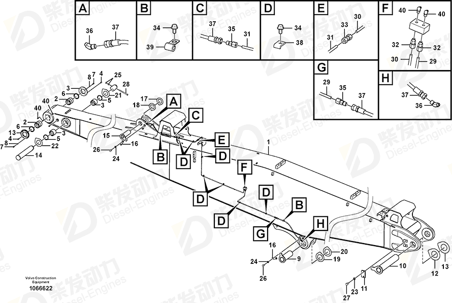 VOLVO Pipe 14586479 Drawing