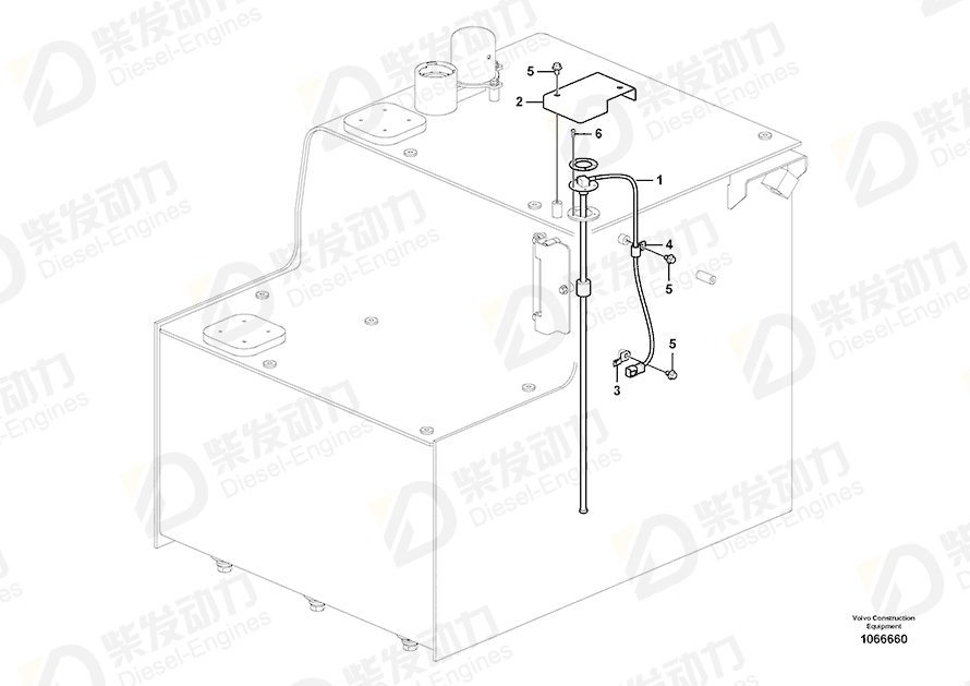 VOLVO Sensor 14651666 Drawing