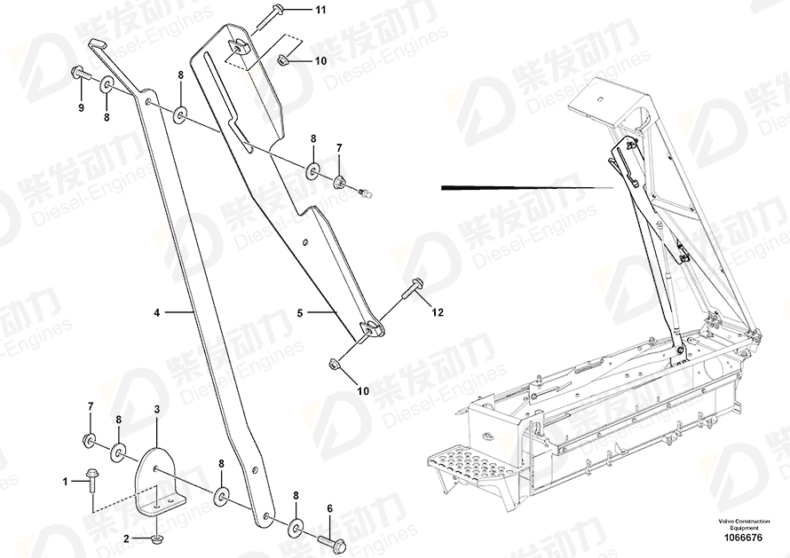 VOLVO Bracket 16844444 Drawing