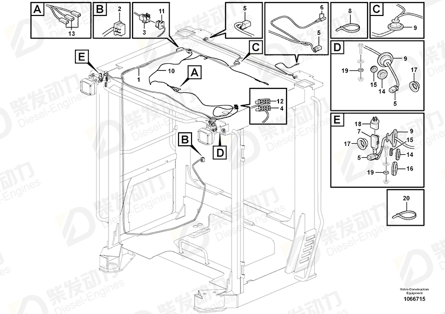 VOLVO Housing 20367823 Drawing