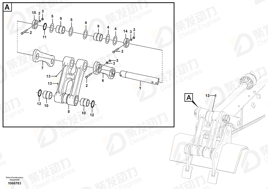 VOLVO Bushing 14522492 Drawing