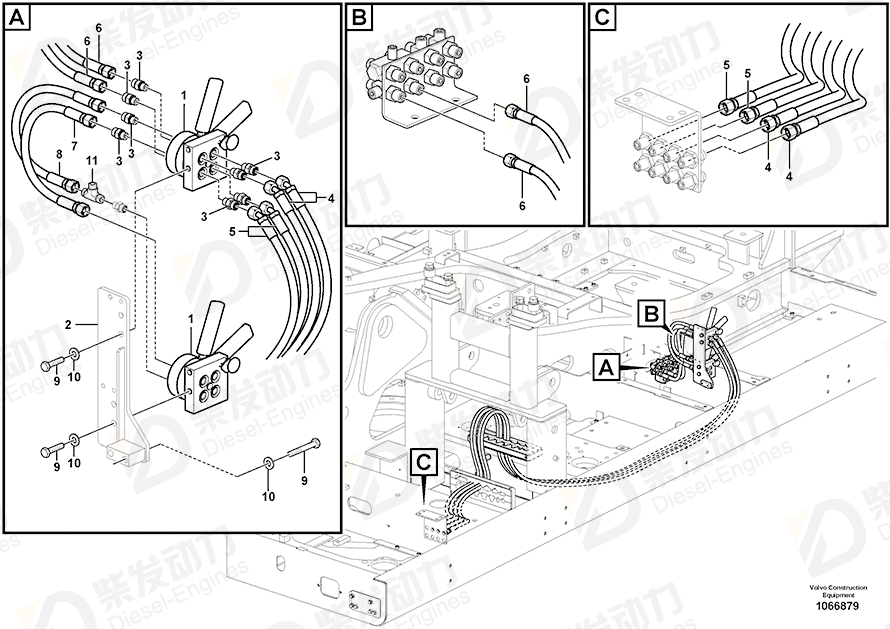 VOLVO Plate 14646191 Drawing