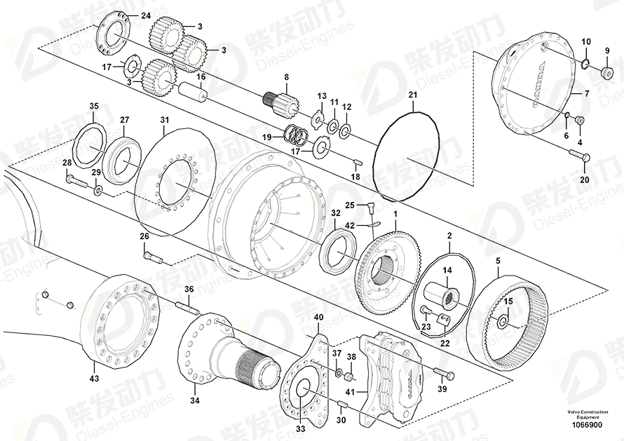 VOLVO Sealing ring 11103269 Drawing