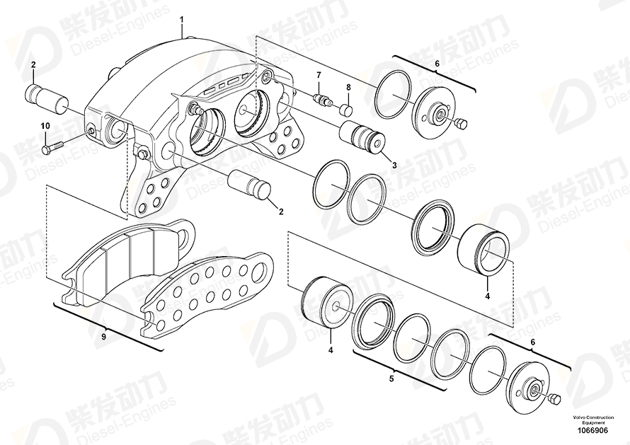 VOLVO Cap 11707782 Drawing