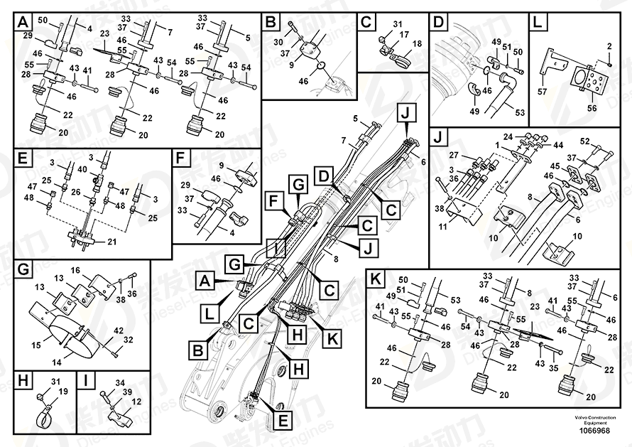 VOLVO Clamp 14554037 Drawing