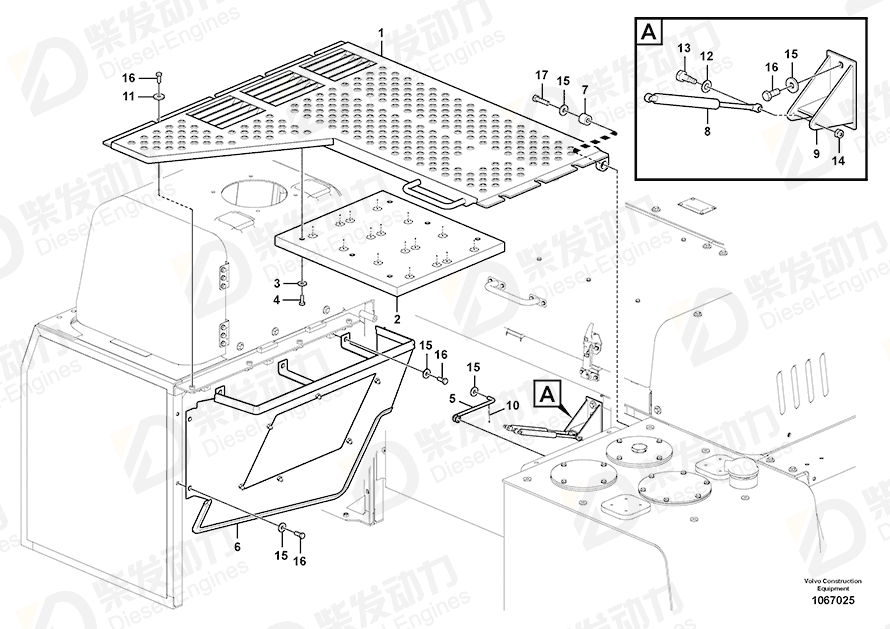 VOLVO Cover 14565813 Drawing