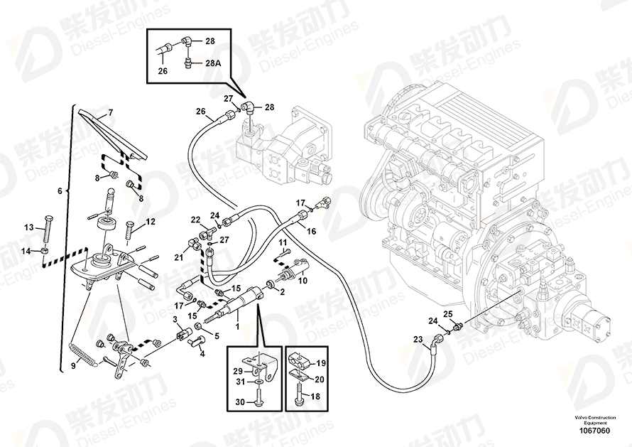 VOLVO Hexagon screw 968973 Drawing VOLVO Hexagon screw 968973 Drawing