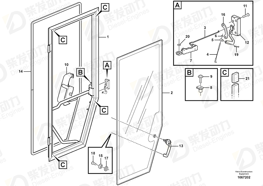 VOLVO Moulding 11444182 Drawing