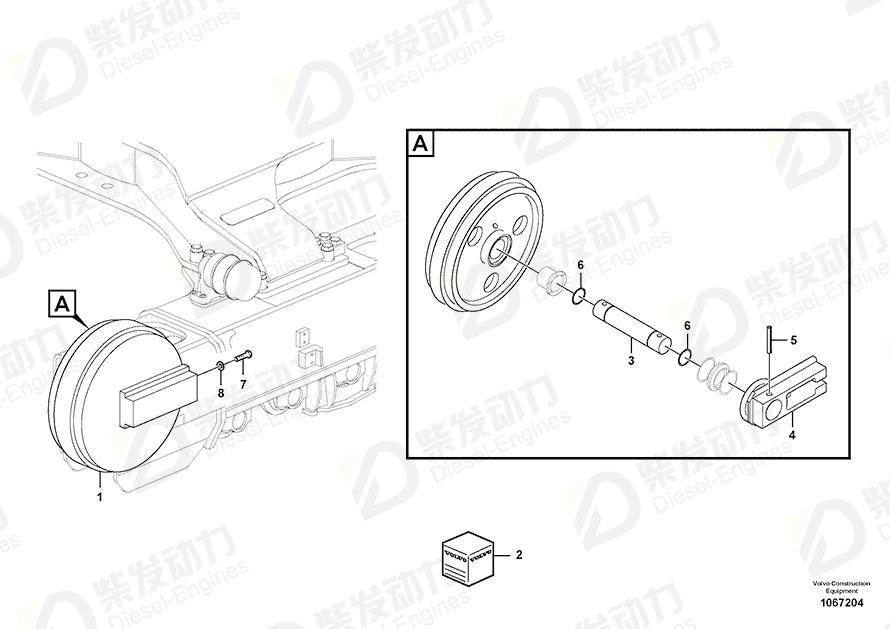 VOLVO Seal 14534211 Drawing