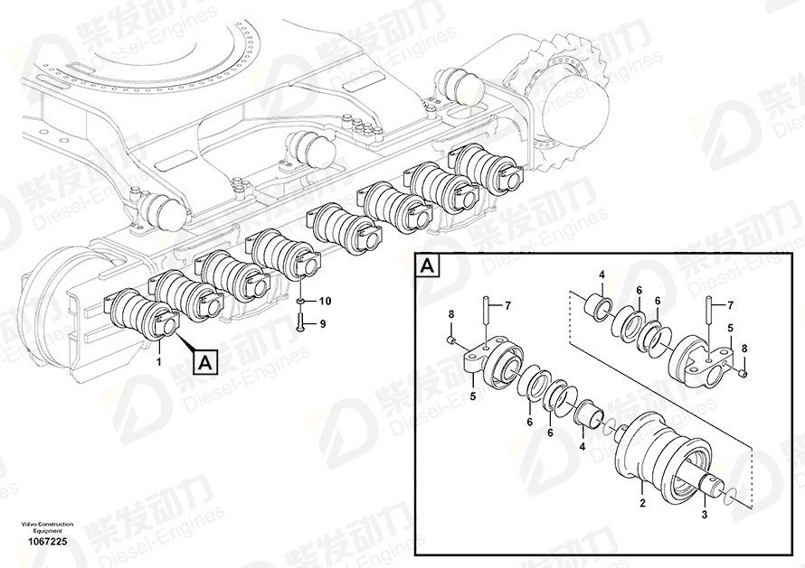 VOLVO Bushing 14602333 Drawing