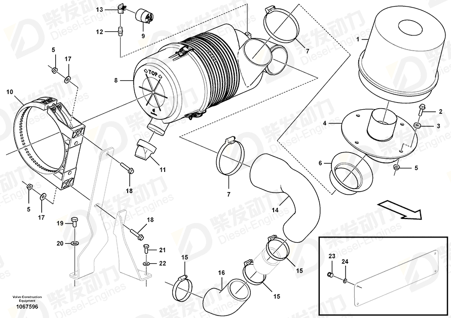 VOLVO Hexagon screw 993038 Drawing VOLVO Hexagon screw 993038 Drawing