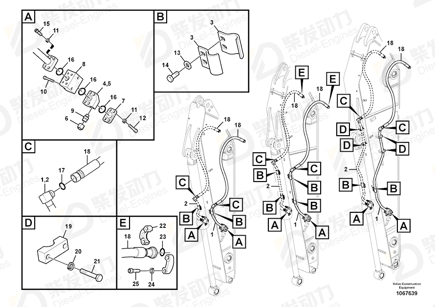 VOLVO Pipe 14543149 Drawing