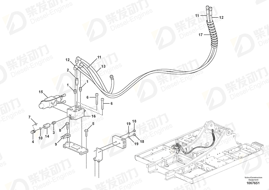 VOLVO Solenoid valve 14586025 Drawing