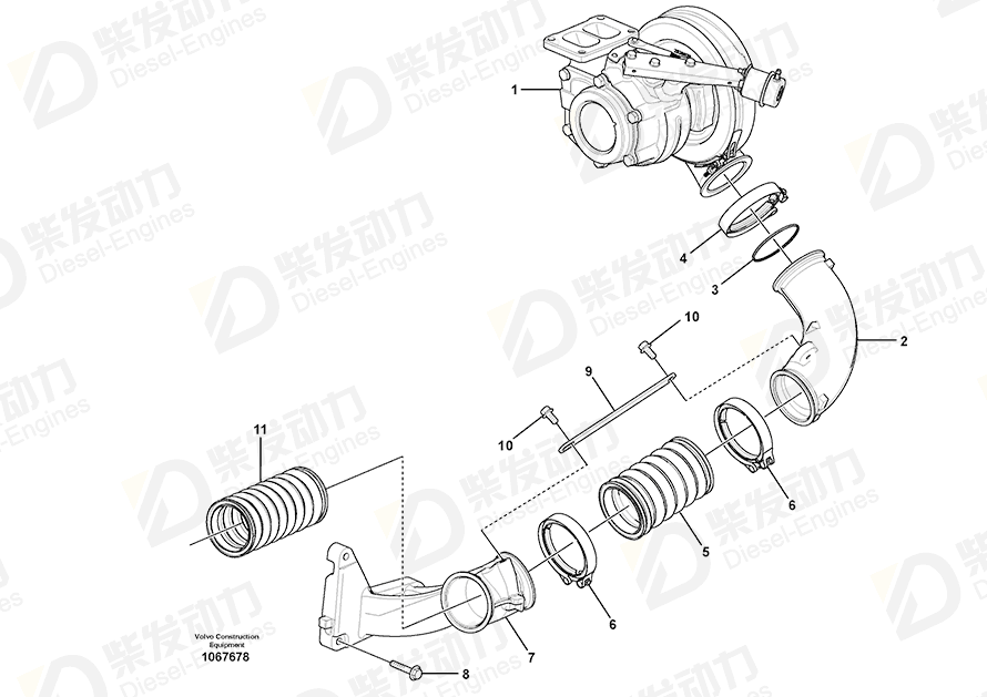 VOLVO Plate 15167815 Drawing