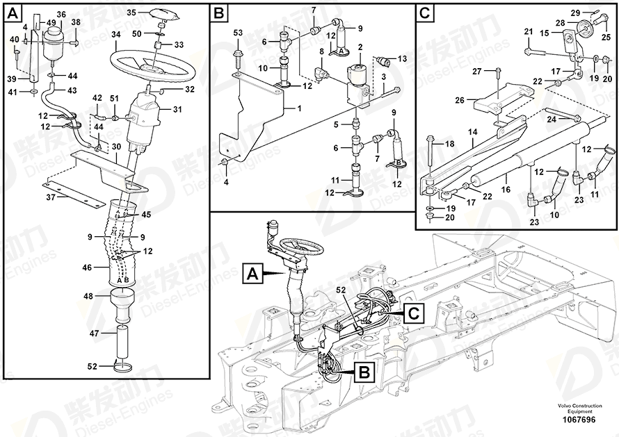 VOLVO Bracket 16843957 Drawing