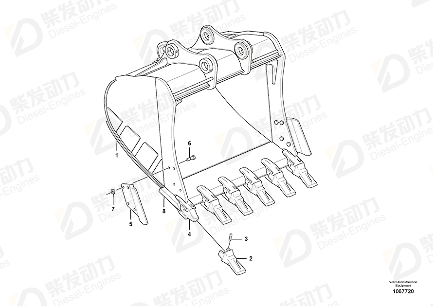 VOLVO Tooth 14523553 Drawing