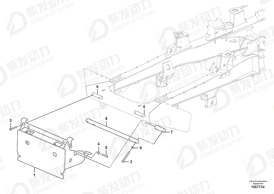 VOLVO Bracket 16834035 Drawing