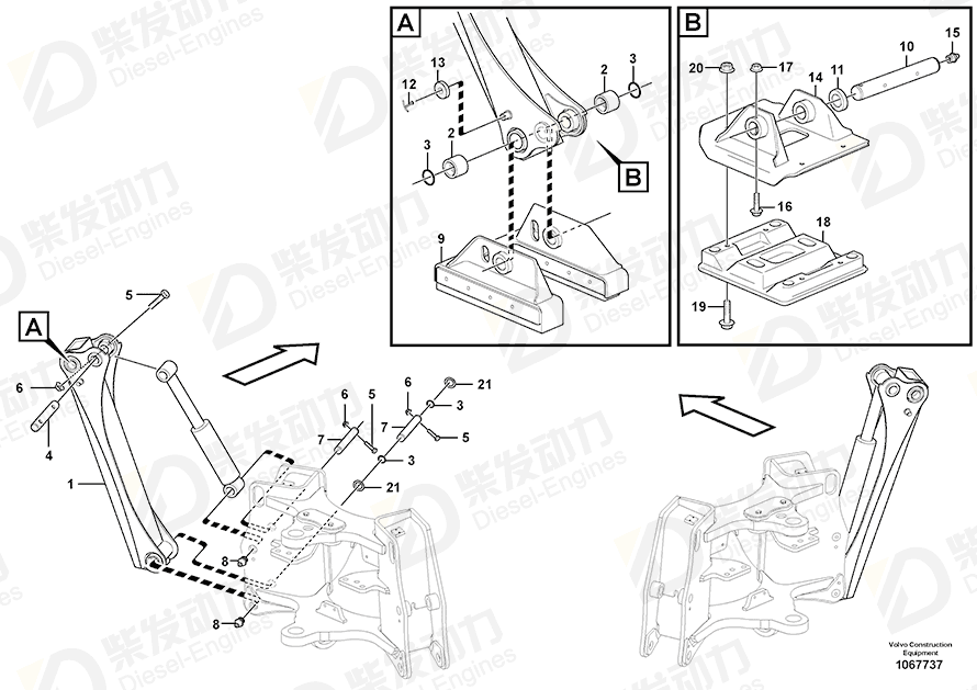 VOLVO Hex. socket screw 967640 Drawing