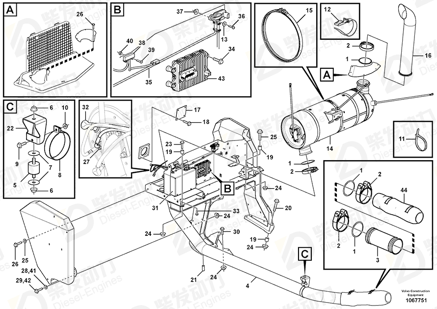 VOLVO Clamp 15179830 Drawing