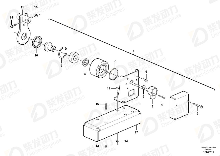 VOLVO Angle sensor 16820906 Drawing VOLVO Angle sensor 16820906 Drawing