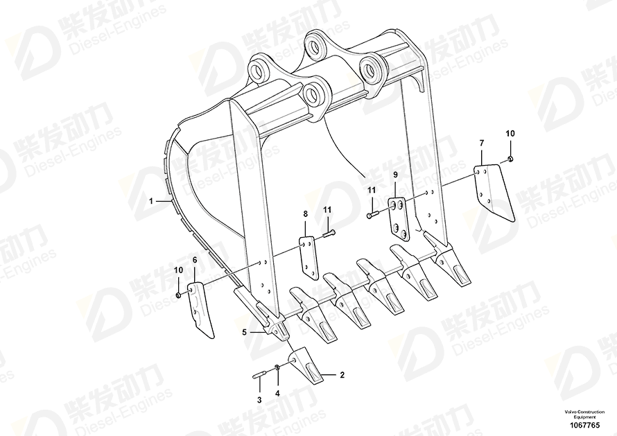 VOLVO Plate 14538081 Drawing
