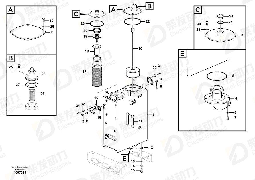 VOLVO ELEMENT BREATHE 14500233 Drawing VOLVO ELEMENT BREATHE 14500233 Drawing