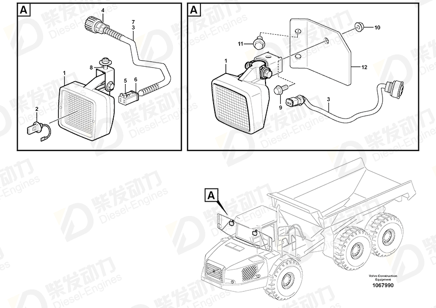 VOLVO Cable harness 15118073 Drawing VOLVO Cable harness 15118073 Drawing