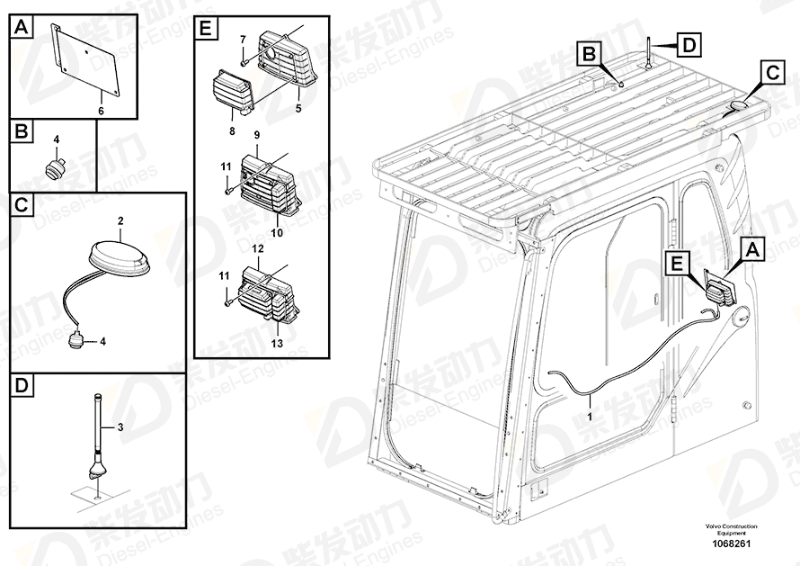 VOLVO Clip 14554098 Drawing