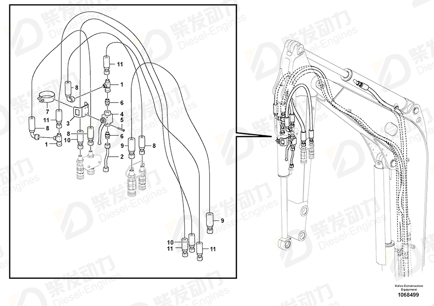 VOLVO Screw 969439 Drawing