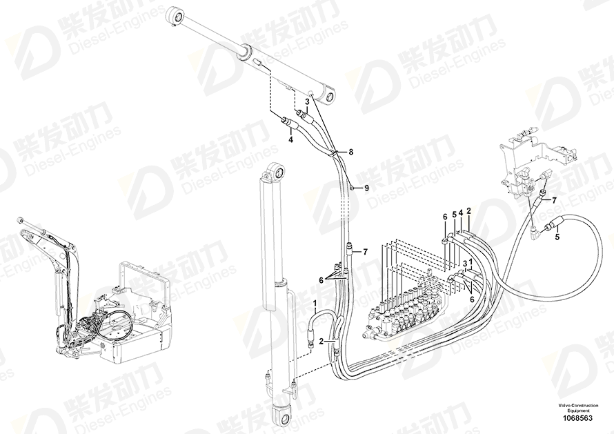 VOLVO Clamp 967531 Drawing
