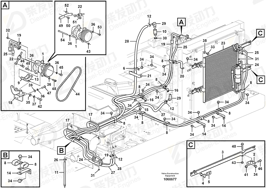 VOLVO Retainer 14386474 Drawing