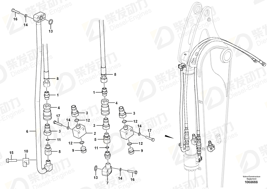 VOLVO Connector 14587717 Drawing