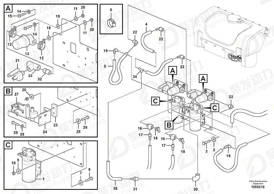 VOLVO T-nipple 11198336 Drawing