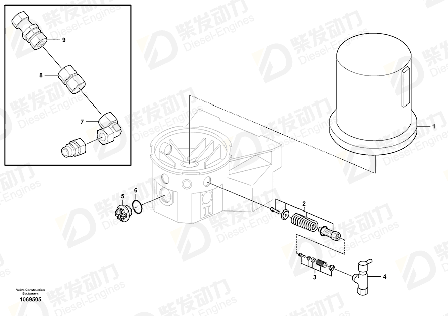 VOLVO Valve 14214193 Drawing