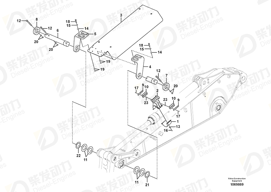 VOLVO Pin 14606130 Drawing