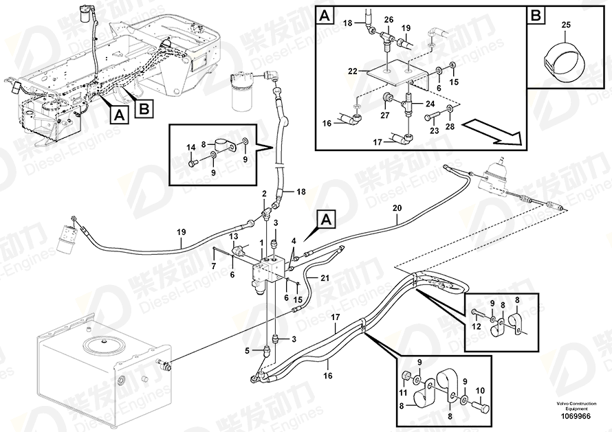 VOLVO Stud 953067 Drawing