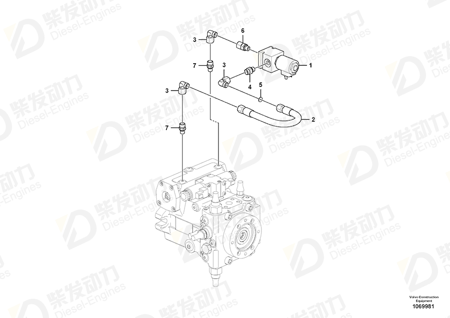 VOLVO Flange screw 973871 Drawing