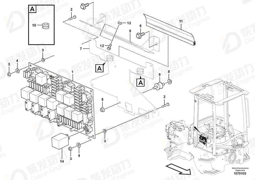 VOLVO Screw 13965199 Drawing